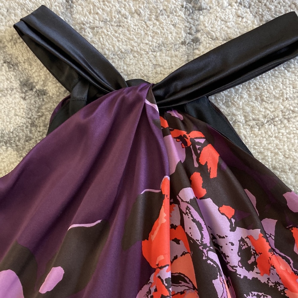 floral halter midi dress - Picture 4 of 8